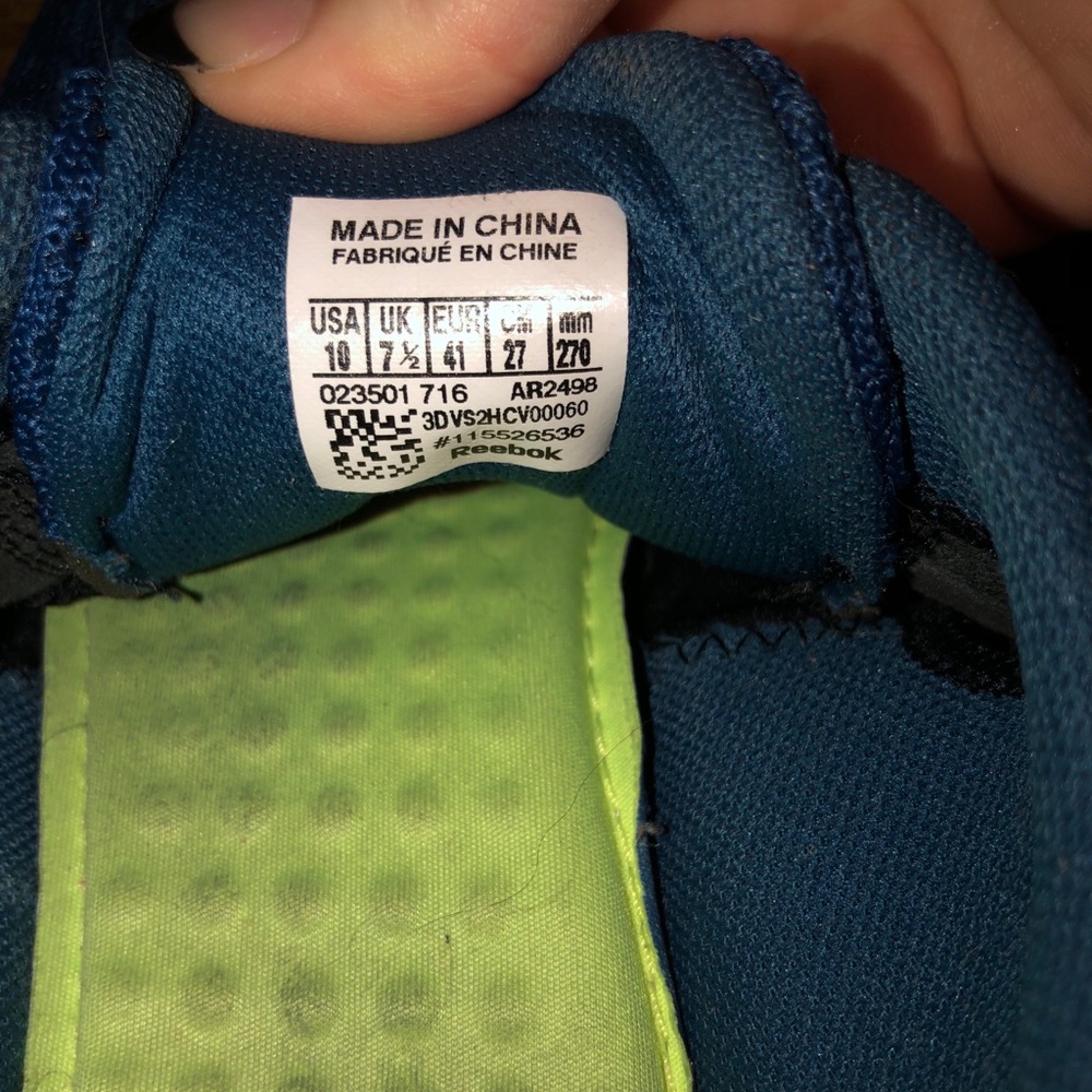 Blue Reebok Running Shoes - Picture 3 of 5